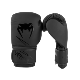 Classic 16oz Synthetic Leather Boxing Gloves for Training, Muay Thai & Bag Work – Unisex – Black