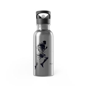 Stainless Steel Water Bottle with Straw Active Lifestyle – Motivational Fitness Drinkware, 20oz
