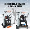 VEVOR Welding Cart, 3-Tier Welder Cart Heavy Duty with 400 Lbs Weight Capacity, 360° Swivel Wheels, Tank Storage Safety Chains