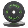 Olympic Weight Plates, Rubber Bumper Plates, 2 Inch Steel Insert 25lb Bundle Options Available for Home Gym Strength Training, Weightlifting