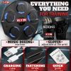 Music Boxing Machine for Adults Durable Wall Mounted Bluetooth Music Punching Machine with 9 Modes Shock Absorbing Pads LED Screen & Included Gloves B