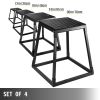 VEVOR Plyometric Platforms 4 PCS Set (12", 18", 24", 30")