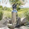 Stainless Steel Water Bottle with Straw Active Lifestyle – Motivational Fitness Drinkware, 20oz