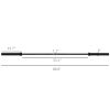 Soozier 7.2ft Weight Bar, Olympic Bar with Rotating Sleeves, Non-Slip Knurling Grip, 1500lbs Weight Capacity, Black