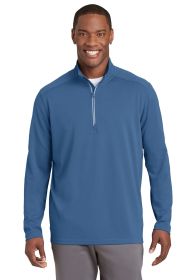 Sport-Tek Sport-Wick Textured 1/4-Zip Pullover ST860 (Color: Dawn Blue, size: XS)