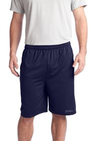 Sport-Tek PosiCharge Tough Mesh Pocket Short ST312 (Color: True Navy, size: M)
