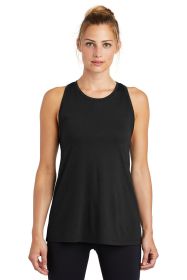 Sport-Tek Ladies PosiCharge Tri-Blend Wicking Tank LST402 (Color: Black Triad Solid, size: 3XL)