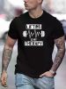 Men's "Lifting is My Relax" Graphic Cotton T-Shirt - Black Fitness & Casual Wear, Breathable Summer Tee for Gym