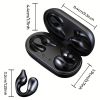 Wireless Ear Clip Bone Conduction Headphones; Mini Bone Conduction Headphones; BT Wireless Headset; Open Ear Headphones BT For Cycling Driving Running