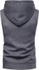 Men's Casual Hoodie Tank Tops Sleeveless Shirts Gym Workout with Pockets Gym Muscle Sleeveless T-Shirts
