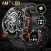 Smart Watch for Men, 1.43" AMOLED HD Full Touch Screen, 100+ Sports Modes, Answer Calls Wirelessly, Fitness Tracker Pedometer Customizable Faces